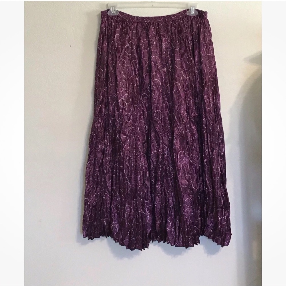 Elegant Purple and Blue Women's double sided Skirt. Size L/XL - Picture 7 of 9